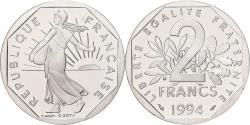 World Coins - France, 2 Francs, Semeuse, 1994, Paris, Série BE / Proof, Nickel,