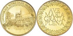 World Coins - France, Token, Tourist Token, Cathédrale Notre-Dame de Paris, Arthus Bertrand