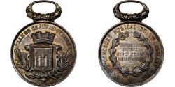 World Coins - France, Medal, Grand concours musical - Château-Thierry, 1883, Silver