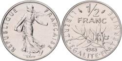 World Coins - Coin, France, Semeuse, 1/2 Franc, 1983, Paris, série FDC, , Nickel