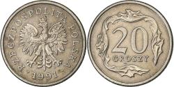 World Coins - Poland, 20 Groszy, 1991, Warsaw, Copper-nickel, , KM:280