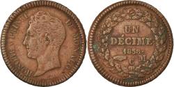 World Coins - Coin, Monaco, Honore V, Decime, 1838, Monaco, , Copper, KM:97.1