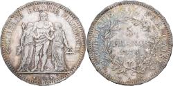 World Coins - France, 5 Francs, Hercule, 1876, Paris, Silver, , KM:820.1