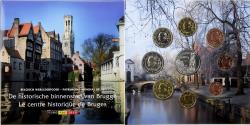 World Coins - Belgium, Coffret 1c. à 2€ + token, Bruges historic Center, série FDC, 2010