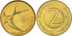 World Coins - Coin, Slovenia, 2 Tolarja, 1992, , Nickel-brass, KM:5