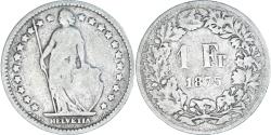 World Coins - Coin, Switzerland, Franc, 1875, Bern, , Silver, KM:24