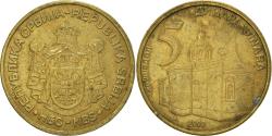 World Coins - Coin, Serbia, 5 Dinara, 2008