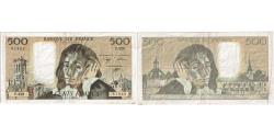 World Coins - France, 500 Francs, Pascal, 1990-07-05, V.320, VF(30-35)