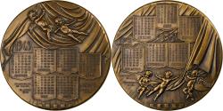 World Coins - France, Medal, Calendrier, Nouvelle Année, 1969, Bronze, Simon,