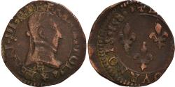 World Coins - Coin, France, Henri III, Double Tournois, 1585, Tours, , Copper