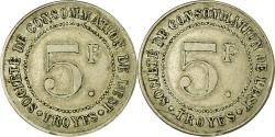 World Coins - Coin, France, Société de Consommation de l'Est, Troyes, 5 Francs,