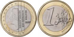 World Coins - Netherlands, 1 Euro, 2007, Utrecht, Bi-Metallic,
