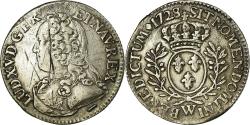 World Coins - Coin, France, Louis XV, 1/5 Écu aux branches d'olivier, 24 Sols, 1/5 ECU, 1728