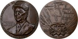 World Coins - France, Medal, Marechal Juin, 1984, Bronze, Corbin,