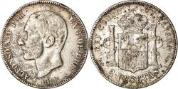 World Coins - Coin, Spain, Alfonso XII, 2 Pesetas, 1882, Madrid, , Silver, KM:678.2