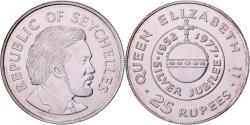 World Coins - Seychelles, Elizabeth II, 25 Rupees, 1977, British Royal Mint, Silver Jubilee