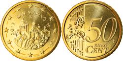 World Coins - San Marino, 50 Euro Cent, 2013, , Brass