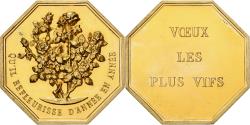 World Coins - France, Token, Amour et Mariage, Voeux, Gilt Bronze,