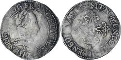 World Coins - France, Henri III, Franc au Col Plat, 1579, Amiens, , Silver