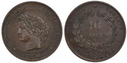 World Coins - Coin, France, Cérès, 10 Centimes, 1870, Paris, , Bronze, KM:815.1