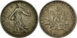 World Coins - Coin, France, Semeuse, 2 Francs, 1914, Castelsarrasin, , Silver