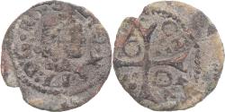 World Coins - Coin, Spain, CATALONIA, Louis XIII, Dinero, 1642, Cervera, , Copper