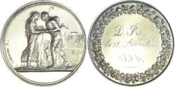 World Coins - France, Medal, Noces, Mariage, Religion, Religions & beliefs, 1854, Andrieu