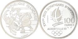 World Coins - Coin, France, albertville 92, 100 Francs, 1991, Monnaie de Paris, Proof,
