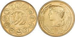 World Coins - France, Medal, Ecu Europa, Marianne, 1992, Copper-Nickel Gilt, Rodier,