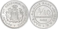 World Coins - Coin, German States, Hamburg, 1/10 Verrechnungsmarke, 1923, , Aluminum