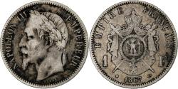 World Coins - France, Napoleon III, Franc, Napoléon III, 1867, Strasbourg, Silver,