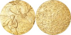 World Coins - France, Medal, Peinture, Van Gogh, Le Semeur, Arts & Culture, , Gilt
