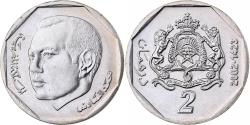 World Coins - Morocco, Mohammed VI, 2 Dirhams, 2002, Copper-nickel, , KM:118