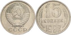 World Coins - Russia, 15 Kopeks, 1982, Saint Petersburg, Copper-Nickel-Zinc, , KM:131