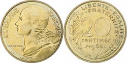 World Coins - France, 20 Centimes, Marianne, 1965, Paris, Aluminum-Bronze, , KM:930