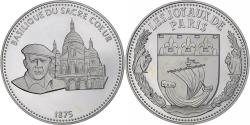 World Coins - France, Medal, Les Joyaux de Paris, Le Sacré Coeur, Silver,