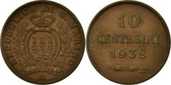 World Coins - Coin, San Marino, 10 Centesimi, 1938, Rome, , Bronze, KM:13