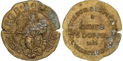 World Coins - France, Token, Collection BP, 5 Doppia, Copper,
