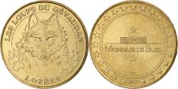 World Coins - France, Tourist token, Les loups du Gévaudan, 2007, MDP, Nordic gold,