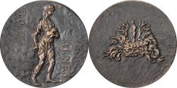 World Coins - France, Medal, Sainte Agnès, 1968, Bronze, Flourat,