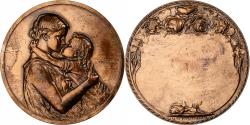 World Coins - France, Medal, Mère et Enfant, Bronze, Prud'homme.G,