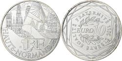 World Coins - France, 10 Euro, Haute-Normandie, 2011, Paris, Silver, , Gadoury:EU450