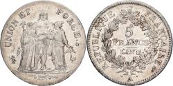 World Coins - France, 5 Francs, Union et Force, AN 11, Paris, Silver, , Gadoury:563a