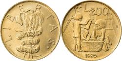 World Coins - Coin, San Marino, 200 Lire, 1995, Rome, , Aluminum-Bronze, KM:329