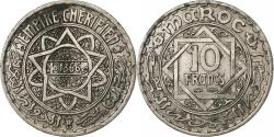 World Coins - Morocco, Mohammed V, 10 Francs, AH 1366/1946, Paris, Copper-nickel,