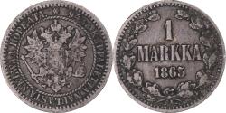 World Coins - Coin, Finland, Alexander II, Markka, 1865, Helsinki, , Silver, KM:3.1
