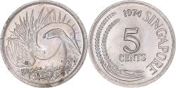 World Coins - Coin, Singapore, 5 Cents, 1974