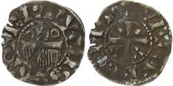 World Coins - County of Champagne, Denier, ca. 1050-1100, Provins & Sens, Billon,