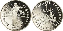 World Coins - Coin, France, Semeuse, Franc, 1991, Proof, , Nickel, KM:925.2