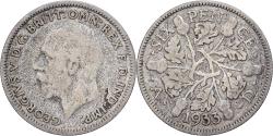 World Coins - Great Britain, George V, 6 Pence, 1933, Silver, , KM:832